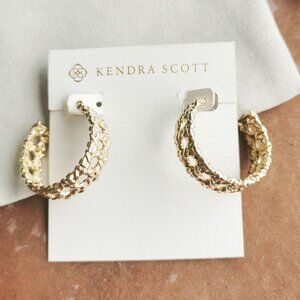 Kendra Scott Natalie Hoop Earrings Gold
